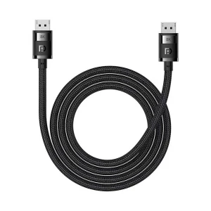 Baseus B00633706111-02 DisplayPort Male to Male, 2 Meter, Black Cable #B00633706111-02 (8K)