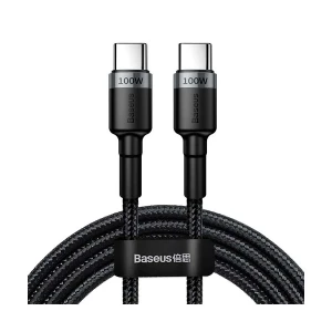 Baseus CATKLF-ALG1 Cafule PD 2.0 USB Type-C Male to Male, 2 Meter, Gray & Black Cable #CATKLF-ALG1