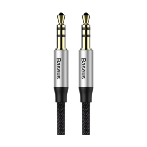 Baseus CAM30-CS1 3.5mm Male to Male, 1.5 Meter, Silver-Black Audio Cable # CAM30-CS1
