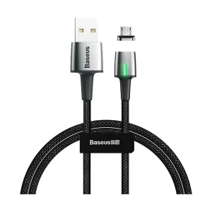 Baseus CAMXC-G01 USB Male to Micro USB Male 2 Meter Black Magnetic Charging & Data Cable # CAMXC-G01