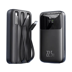 Baseus Comet Series PPMD2-20 Triple Cable 20000mAh Black 22.5W Power Bank with Digital Display #P10022506112-00