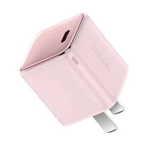 Baseus CCGN020001 GaN3 20W USB-C CN Pink Charger / Charging Adapter #CCGN020001