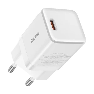 Baseus CCGN010102 GaN3 USB-C 30W EU White Charger / Charging Adapter #CCGN010102