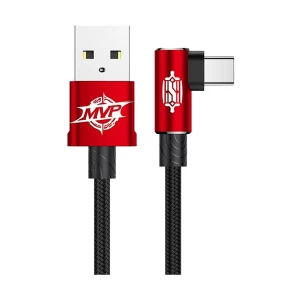 Baseus CATMVP-A09 MVP Elbow USB Male to Type-C Male, 1 Meter, Red Charging & Data Cable #CATMVP-A09