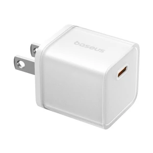 Baseus P10162501213-00 USB-C 20W GaN White Charger / Charging Adapter #P10162501213-00 (US)