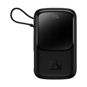 Baseus PPQD060101 Qpow Pro 10000mAh Black 22.5W Type-C Power Bank with Digital Display #PPQD060101