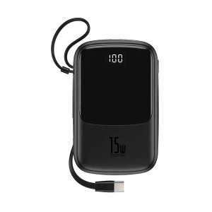 Baseus Q pow PPQD-A01 10000mAh Black 15W Power Bank with Digital Display #PPQD-A01