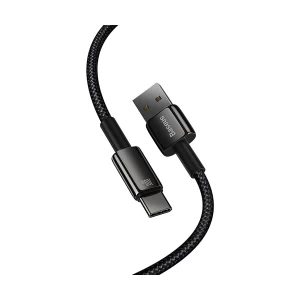 Baseus CAWJ000001 Tungsten Gold USB Male to Type-C, 1 Meter, Black Charging & Data Cable #CAWJ000001
