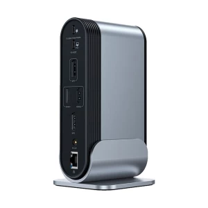 Baseus CAHUB-HG0G Type-C Male to Tri USB 3.0, Tri Type-C, Dual HDMI, Dual DP, SD, TF, Lan, 3.5mm, & DC (Power) Female Gray Converter #CAHUB-HG0G