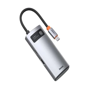 Baseus CAHUB-CY0G Type-C Male to USB 3.0, USB 2.0, HDMI & Type-C Female Gray Converter #CAHUB-CY0G
