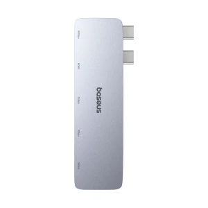 Baseus UltraJoy Series B00052801811-04 Dual Type-C Male to HDMI, Tri USB 3.0 & Type-C (PD) Female Grey Converter #B00052801811-04
