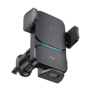 Baseus CGZX000001 Wisdom Auto Alignment Car Mount 15W Wireless Black Charger #CGZX000001