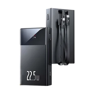 Baseus Xundian Series PPXD2-10 Dual Cable 10000mAh Black 22.5W Power Bank with Digital Display #PPXD2-10