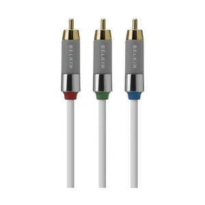 Belkin AV10034-06-WHT 3RCA Male to Male, 0.9 Meter, White Video Cable # AV10034-06-WHT