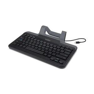 Belkin B2B191 USB-C Wired Black-Gray Tablet Keyboard with Stand #B2B191