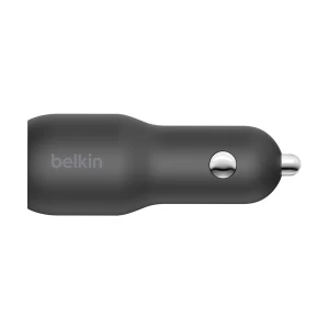 Belkin CCB004btBK BoostCharge 37W PD USB & USB-C Black Car Charger #CCB004btBK