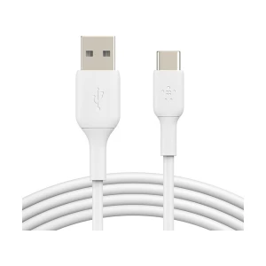 Belkin CAB001bt2MWH USB Male to Type-C Male, 2 Meter, White Charging & Data Cable #CAB001bt2MWH