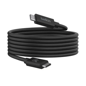 Belkin Connect INZ004bt2MBK USB Type-C Male to Male, 2 Meter, Black Charging & Data Cable (USB 4) #INZ004bt2MBK