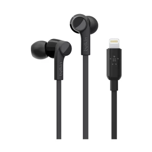 Belkin Rockstar G3H0001btBLK Black In-Ear Earphone with Lightning Connector # G3H0001btBLK