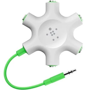 Belkin F8Z274bt 3.5mm Male to Penta Female White Converter # F8Z274bt