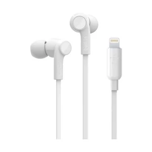 Belkin Rockstar G3H0001btWHT White Earphone with Lightning Connector # G3H0001btWHT