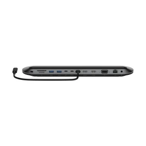 Belkin INC014btSGY Type-C Male to Dual USB-A 3.2, Dual USB-C 3.2, Dual HDMI, VGA, LAN, SD, MicroSD, Kensington lock & 3.5mm Female Gray Converter #INC014btSGY