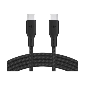 Belkin CAB014bt3MBK USB Type-C Male to Male, 3 Meter, Black Braided Charging & Data Cable #CAB014bt3MBK