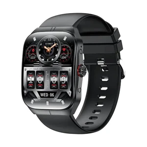 Blisbond Crescent Black AMOLED Bluetooth Calling Smart Watch