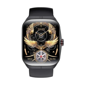 Blisbond Crescent Black AMOLED Bluetooth Calling Smart Watch