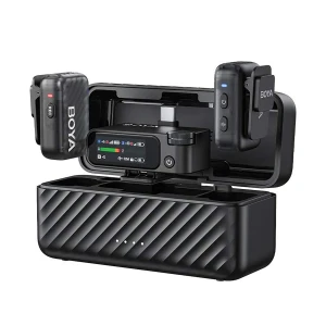 BOYA BOYAMIC 2-02 AI-Powered Mini Wireless Microphone with Onboard Recording (1xRX, 2xTX)