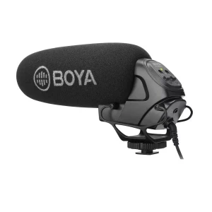 Boya BY-BM3031 Wired Black On-Camera Shotgun Microphone