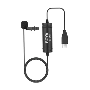 Boya BY-DM2 Wired Black Lavalier Microphone for Android Devices