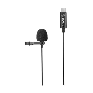 Boya BY-M3 Wired Black Lavalier Microphone for Type-C