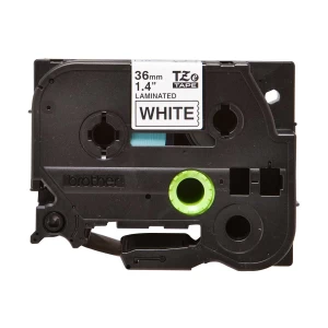 Brother Tze-261(36mm x 8M) Black on White Tape Cartridge for PT-P900W