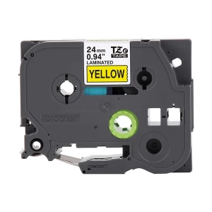 Brother TZe-651 (24mm x 8m) Black & Yellow Tape Cartridge for PT-P900W