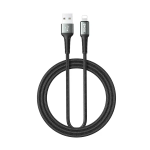 Bwoo BO-X288L-1M USB Male to Lightning Male, 1 Meter, Black Charging & Data Cable