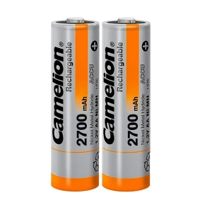 Camelion Ni-MH Rechargeable ACCU/AKKU HR6 Mignon 2700mAh 1.2V AA Battery (1-Pair) #NH-AA2700BP2