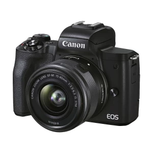 Canon EOS M50 Mark II Black Mirrorless Camera Body with 15-45mm STM Lens (No Warranty)