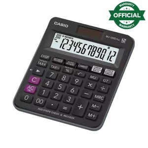 CASIO MJ-120D Plus-BK 12 Digit Check & Recheck Mini Desk Type Desktop Calculator #CB149