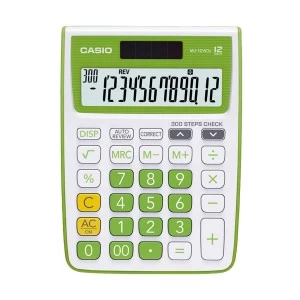 CASIO MJ-12VCB-GN 12 Digit Check & Correct Mini Desk Type Desktop Calculator #CB160