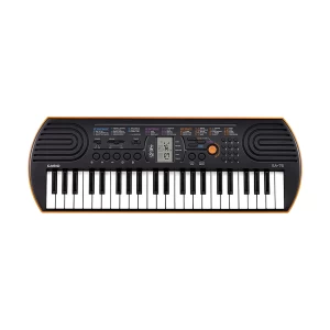 CASIO SA-76 Black & Orange Portable Musical Keyboard Piano without Adapter