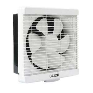 Click 10 Inch White Automatic Shutter Exhaust Fan with Net