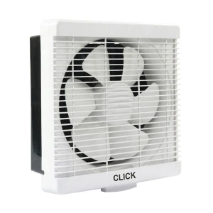 Click 6 Inch White Automatic Shutter Exhaust Fan with Net