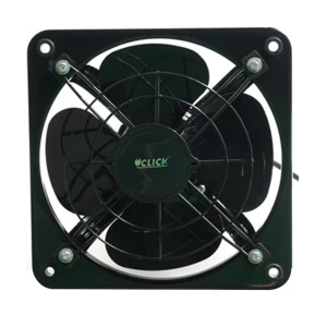 Click 8 Inch Black Metal Exhaust Fan