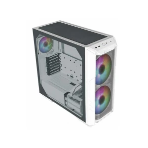 Cooler Master HAF 500 ARGB Mid Tower White E-ATX Gaming Desktop Case #H500-WGNN-S00