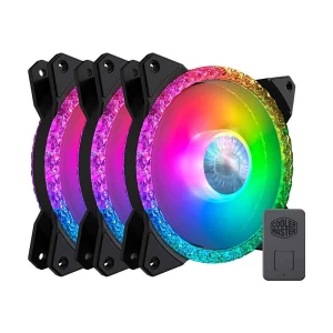 Cooler Master MasterFan MF120 Prismatic ARGB (3xFAN) 120mm Casing Cooling Fan #MFY-B2DN-203PA-R1