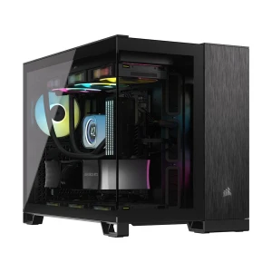 Corsair 2500X Mesh Mid Tower Black/Obsidian Aluminum Micro-ATX Gaming Desktop Case