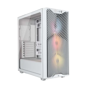 Corsair 3200D RS ARGB Mid-Tower (Tempered Glass Window) ATX White Gaming Desktop Case