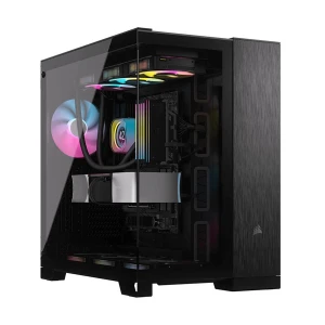 Corsair 6500X Mesh Mid Tower Black/Obsidian Aluminum (Tempered Glass Side Window) ATX Gaming Desktop Case #CC-9011283-WW