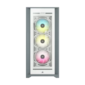 CORSAIR iCUE 5000X Mid-Tower White ATX RGB Gaming Casing #CC-9011213-WW